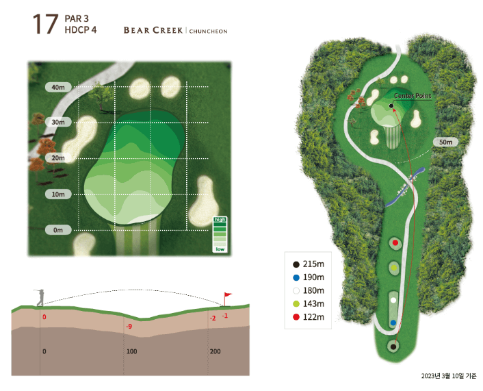 베어크리크 춘천 골프클럽 코스공략도 17