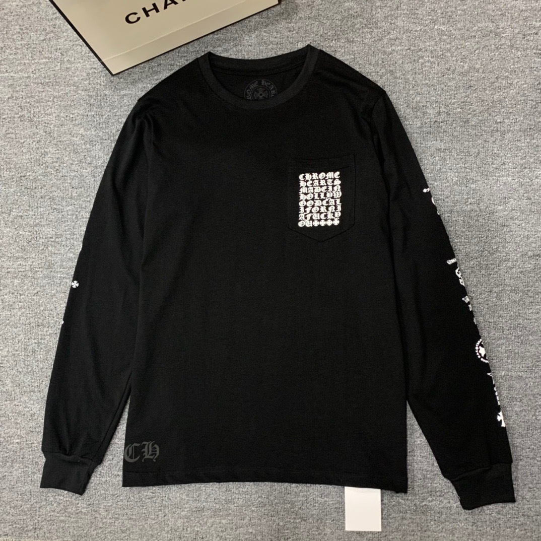  [CHROME HEARTS] 크롬하츠 크로스 로고 롱 슬리브 긴팔 티셔츠 (2 COLOR)