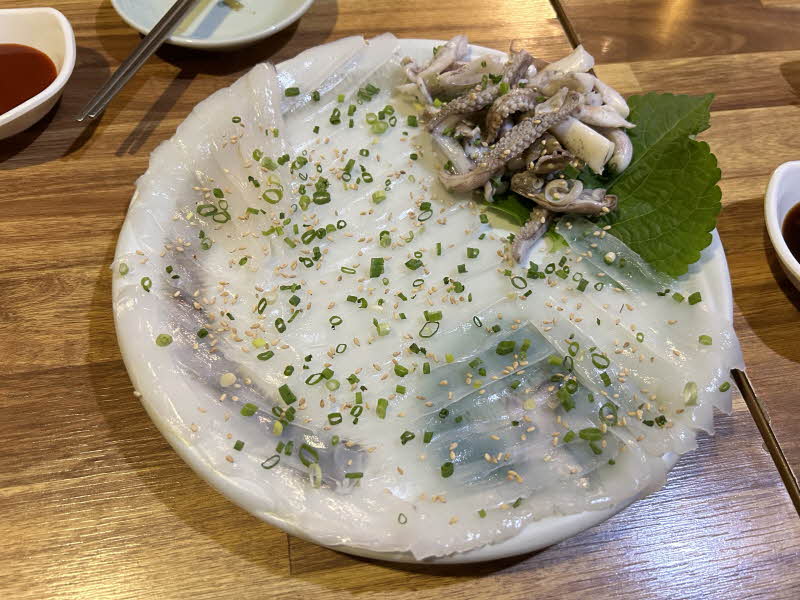 무늬오징어회
