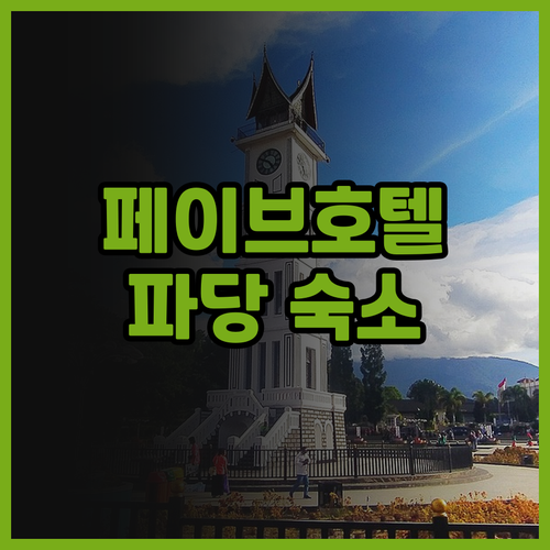페이브호텔 올로 파당 숙박 후기 파당