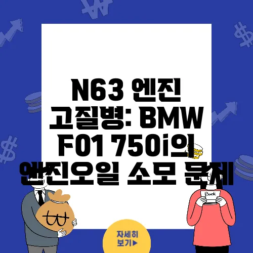 N63 엔진 고질병: BMW F01 750i의 엔진오일 소모 문제