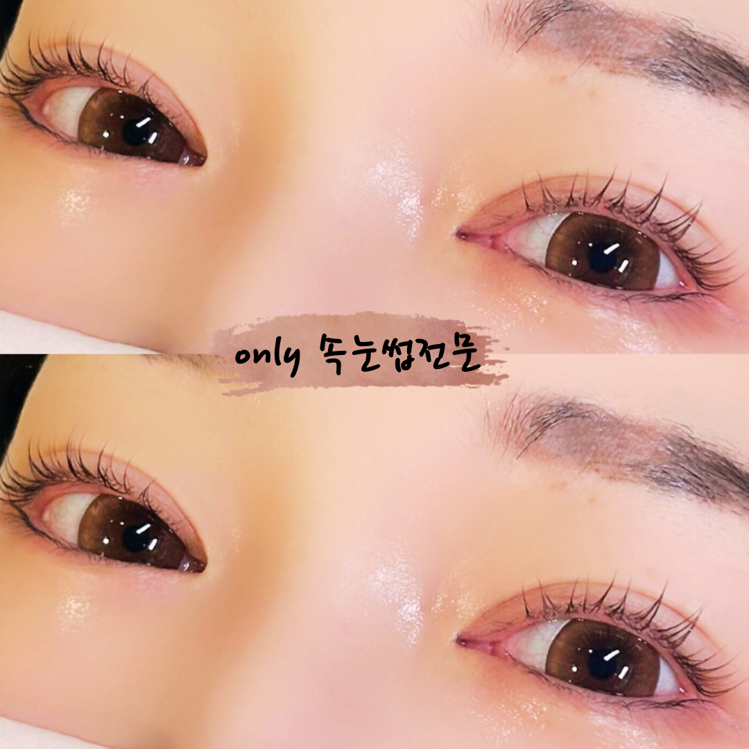 속눈썹 다홍 사진