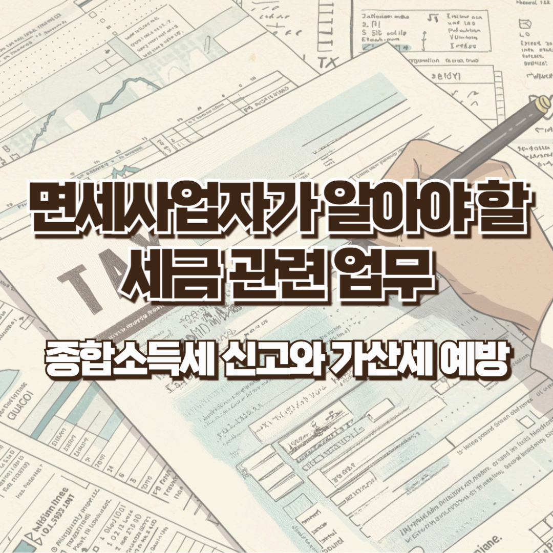 면세사업자가 알아야 할 세금 관련 업무 - 종합소득세 신고와 가산세 예방