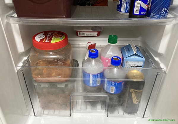 원룸 중소형 LG 냉장고&#44; 냉장실 공간 효율 높이기.