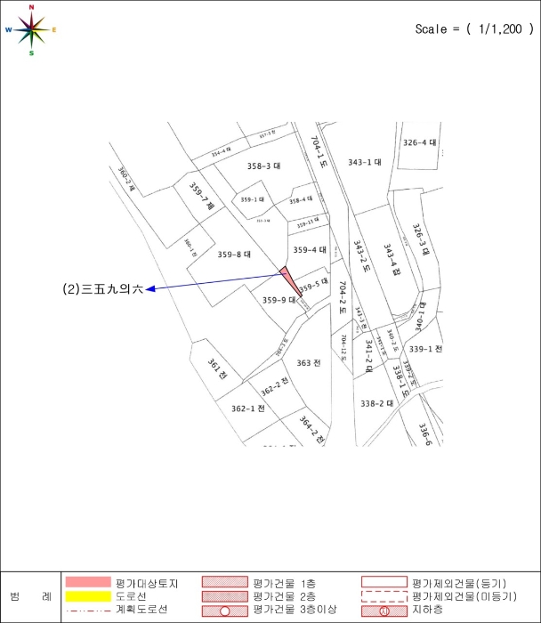 제천지원2021타경8063 지적도 사진