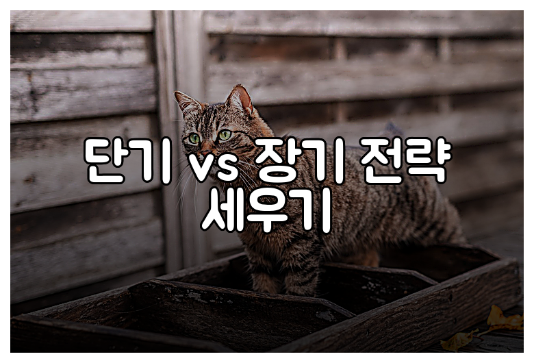 단기 vs 장기 전략 세우기