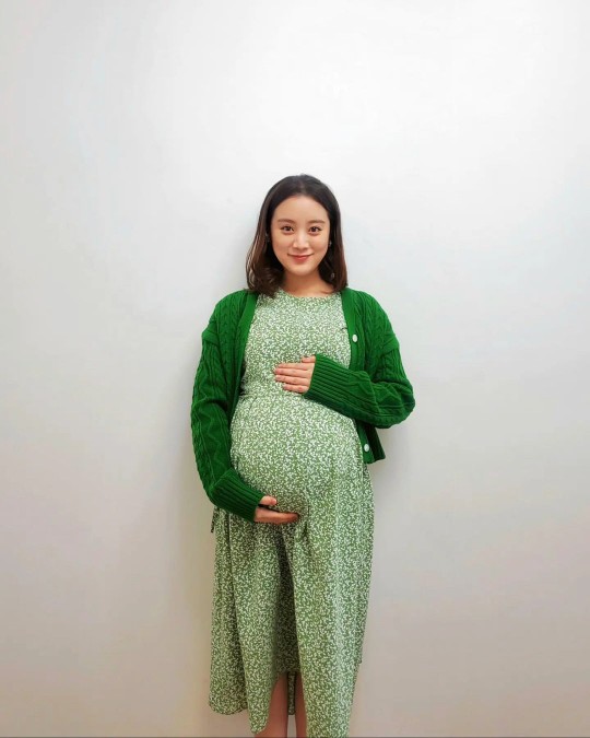  혜림, 더 커진 만삭의 'D라인'..얼굴만보면 만삭인지 모를 듯 [사진]