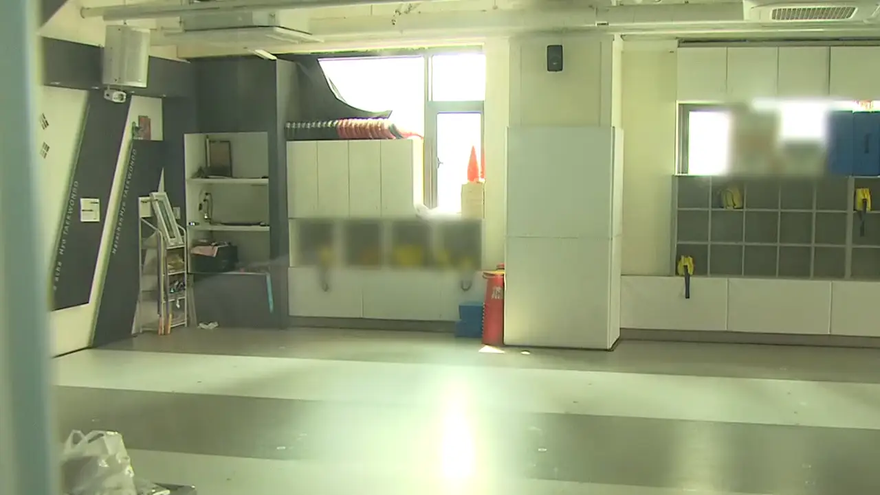 5살 아동 사망 사건이 일어난 태권도장 ⓒ KBS