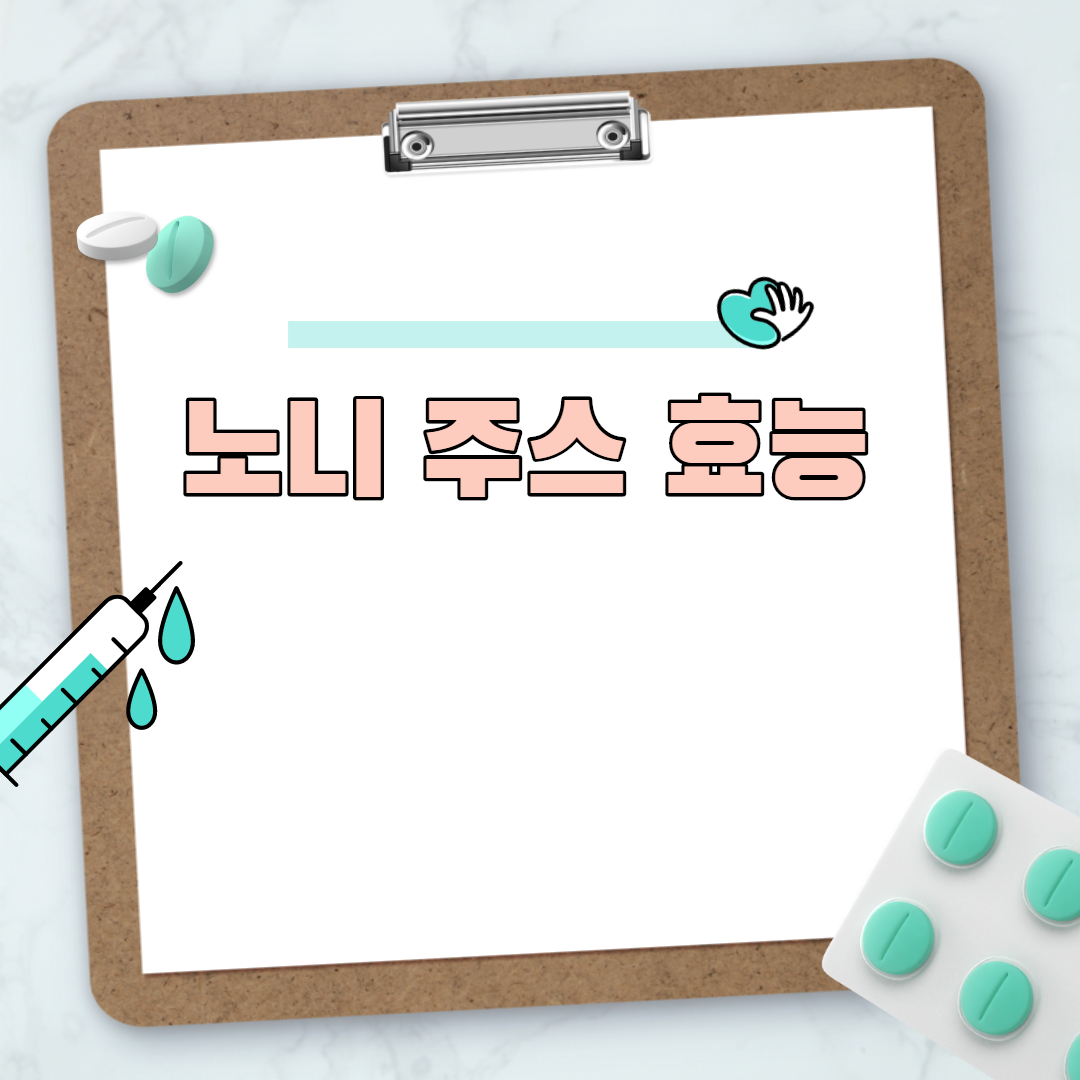  노니 주스 효능