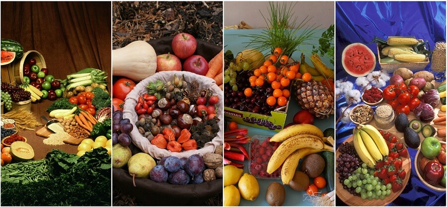 식이섬유가-다량-들어있는-각종-과일과-야채-모습