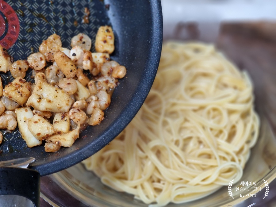 바질 파스타 만들기 바질페스토 파스타 만들기 링귀니 파스타 34