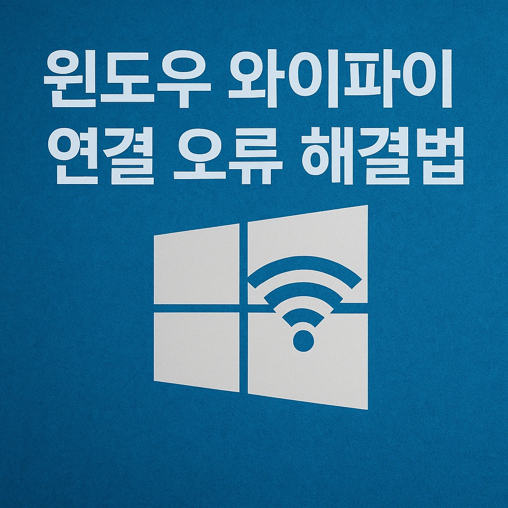 윈도우 보안 설정 때문에 와이파이 안될 때 해결법