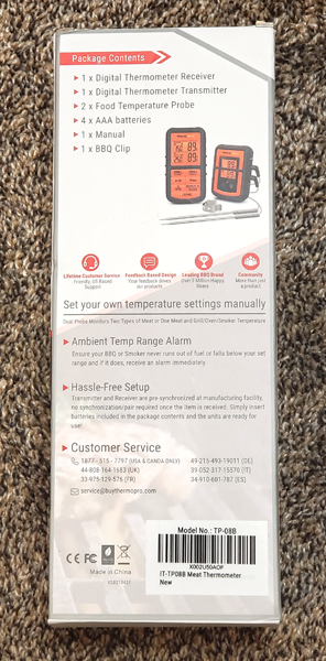ThermoPro TP08B 500FT Wireless Meat Thermometer
