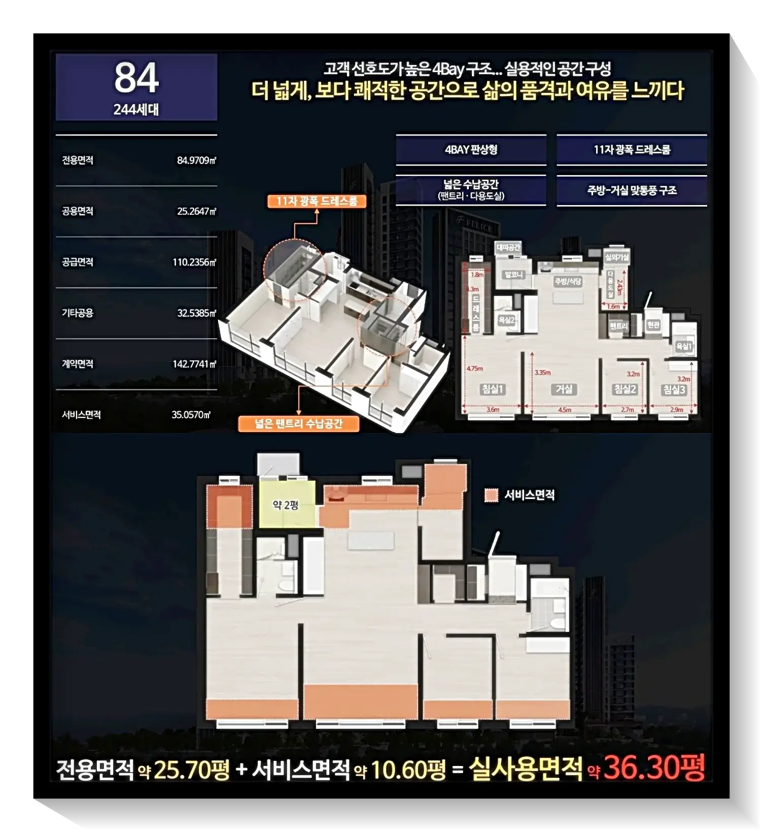 84평면도