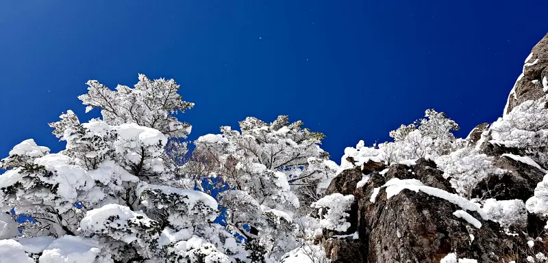 지리산 설경 상고대