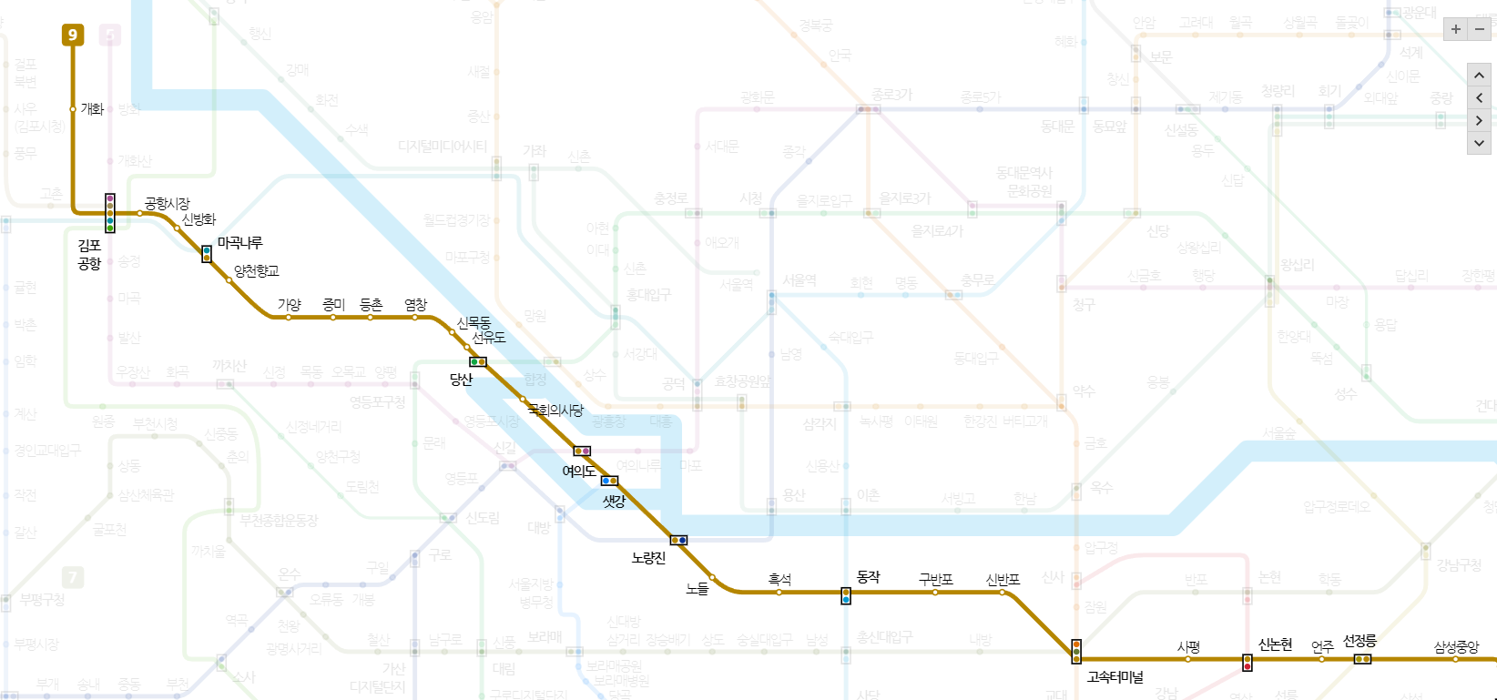 서울 지하철 노선도 크게 보는 방법