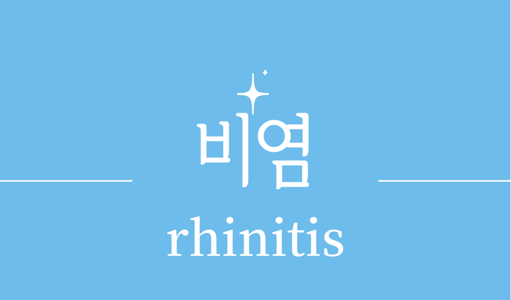 &#39;비염(rhinitis)&#39;