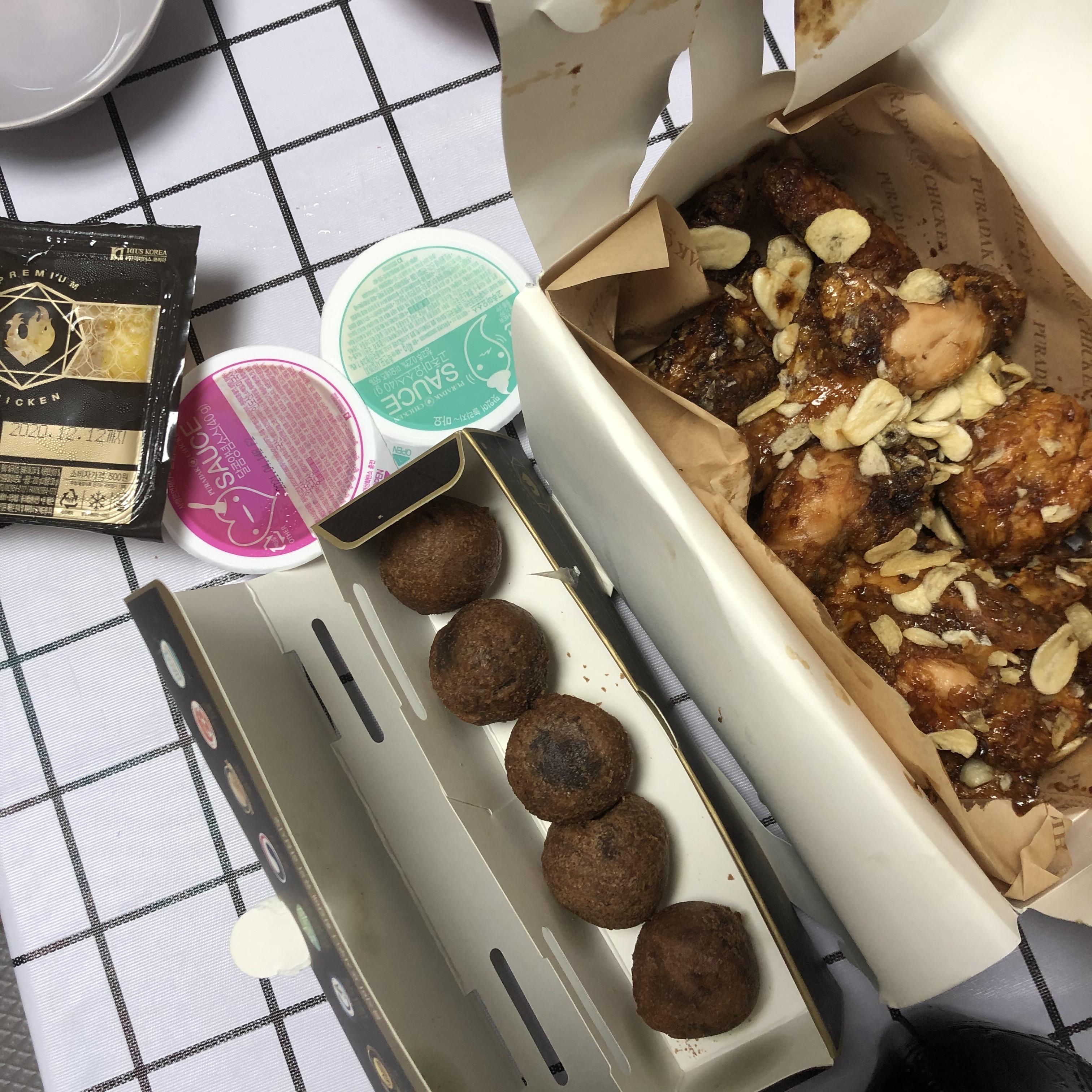  푸라닭 블랙알리오 치킨 존맛 후기