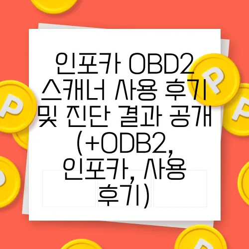 인포카 OBD2 스캐너 사용 후기 및 진단 결과 공개 (+ODB2, 인포카, 사용 후기)