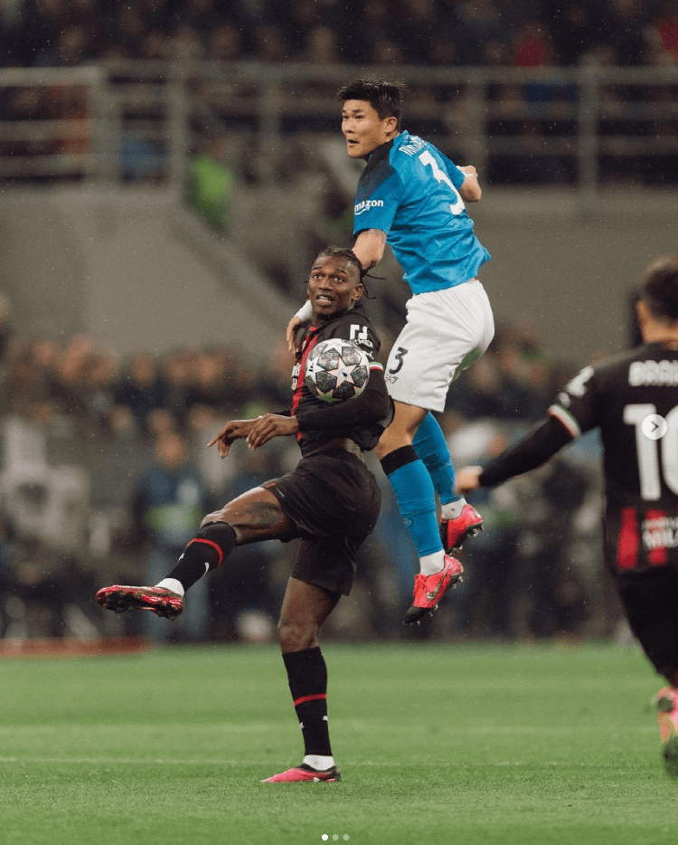 챔피언스리그 1차전 AC밀란에 패배한 김민재의 나폴리(출처: 나폴리 인스타)