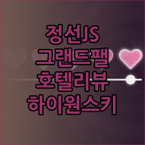 정선 JS 그랜드 팰리스 호텔 리뷰 