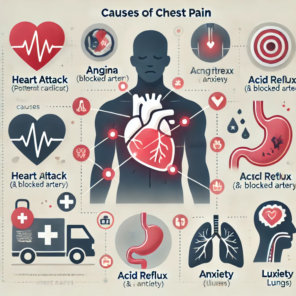 가슴 통증 원인 종류와 증상