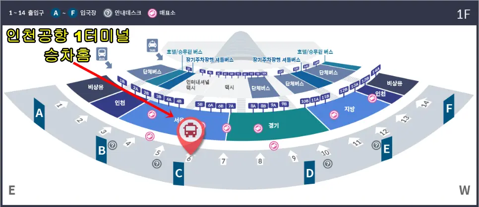 공항버스 6030 노선도