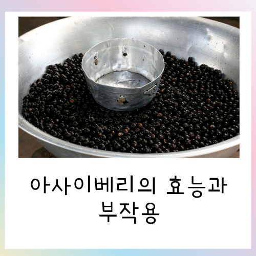  아사이베리 효능과 부작용