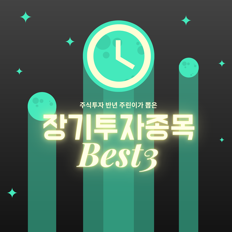  장기투자 주식 종목 베스트3 뽑아봤다! [ 국내 주식 ]