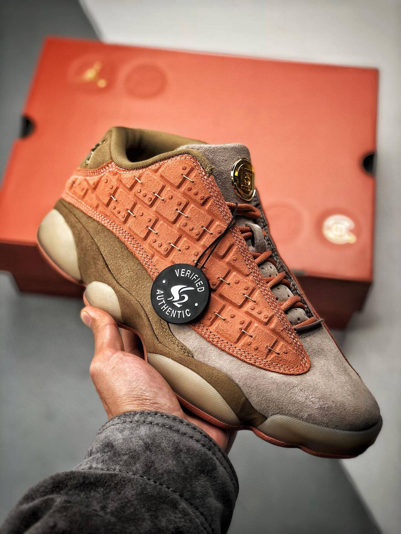  [NIKE x CLOT] S2 나이키 X 클랏 에어조던13 레트로 로우 세피아 스톤 SEPIA STONE AT3102-200