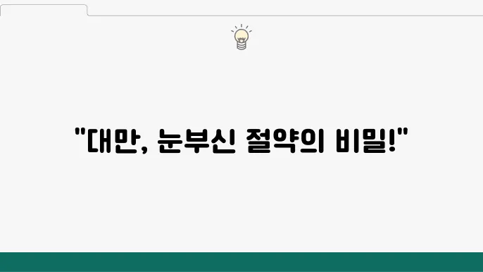 대만 여행 준비의 모든 것