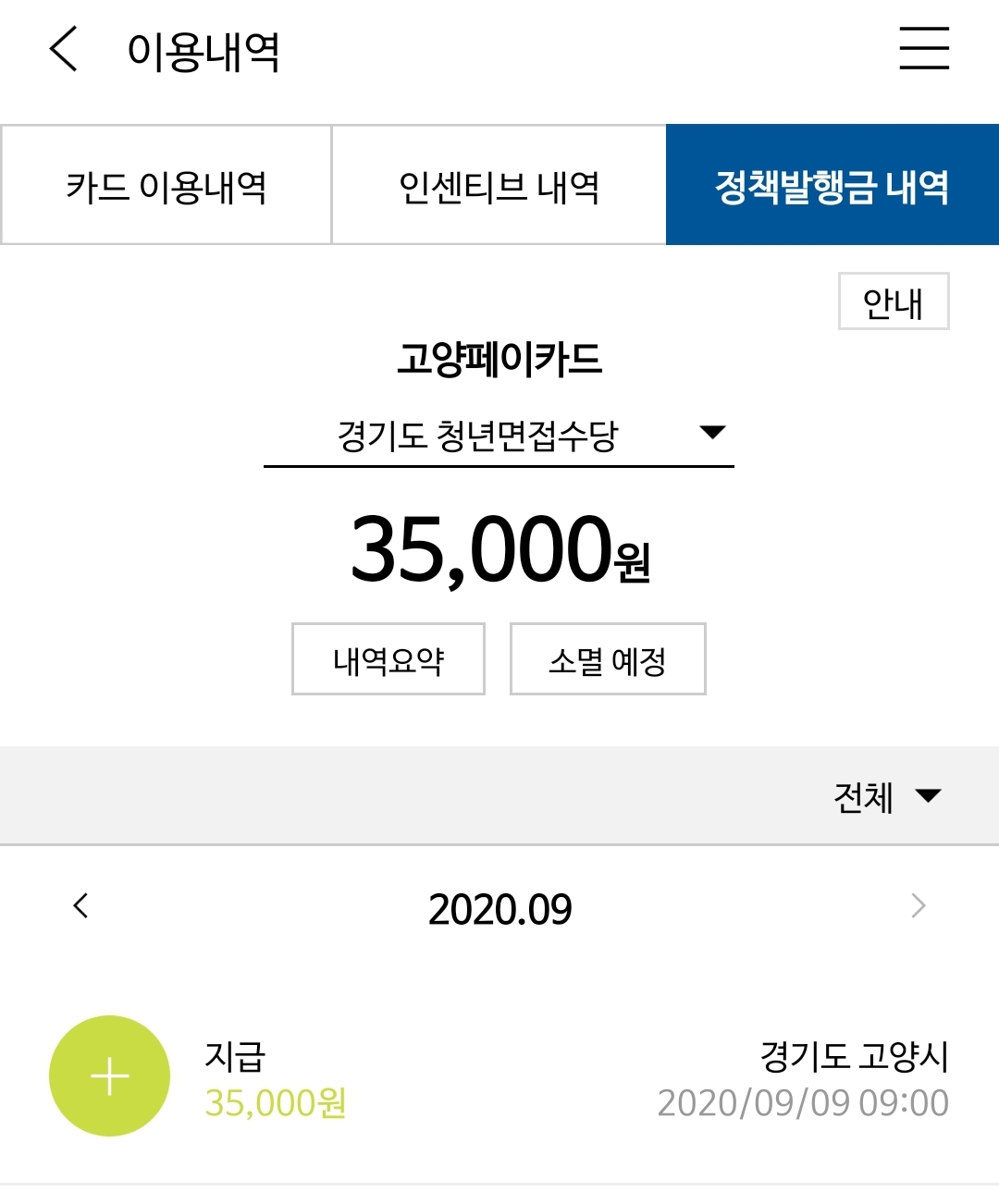  경기도 청년 면접수당 3만5천원 받은 후기(+인국공 면접본 썰)