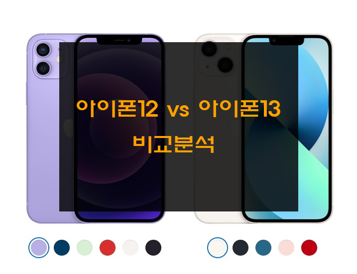  아이폰12 vs 아이폰13 비교 / 디자인 / 가격 / 120Hz