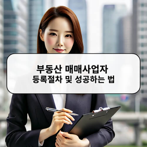 부동산 매매사업자 등록절차 및 성공하는 법