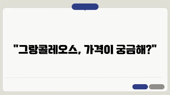 그랑콜레오스: 그랑콜레오스 게임 가격 및 구매 안내