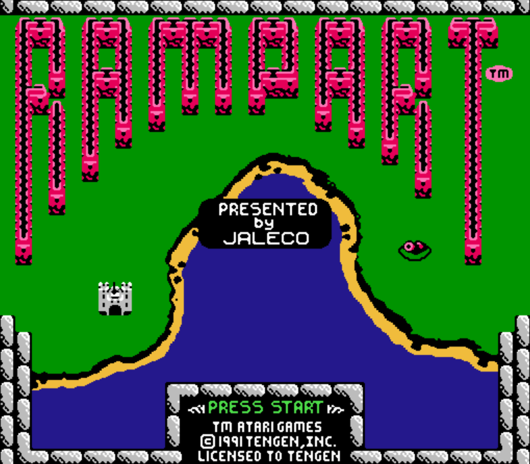  NES ROMS - Rampart (EUROPE / 유럽판 롬파일 다운로드)