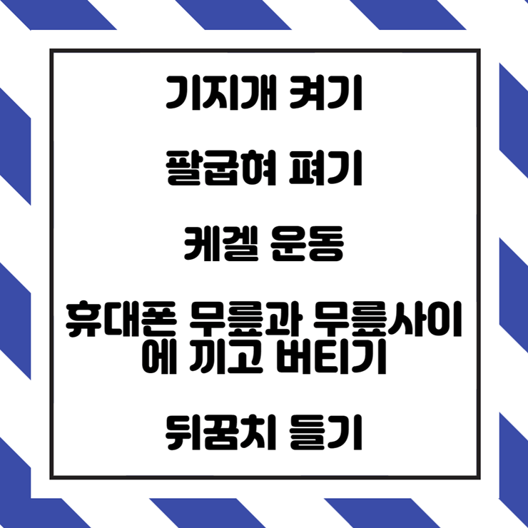  실내 실천 가능하고 효과 좋은 다양한 운동 방법