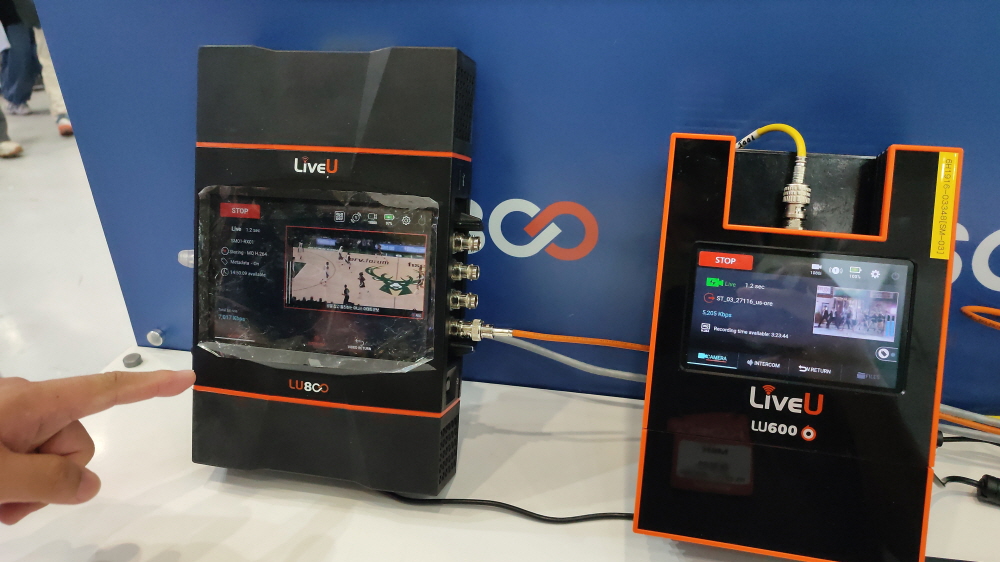  영상기자가 본 코바2024)  TVU, LiveU 등 MNG : 네트워크 본딩머신
