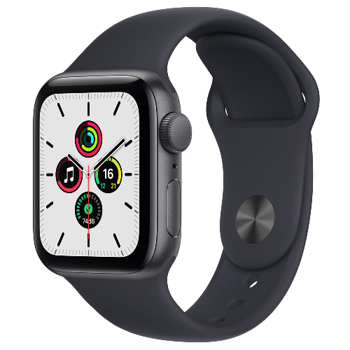 Apple 애플워치 SE&#44; 스페이스그레이 알루미늄 케이스&#44; 미드나이트 스포츠 밴드&#44; 40mm&#44; GPS