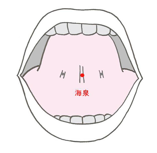 경외기혈(EX) > EX-HN11 해천 (海泉) 1