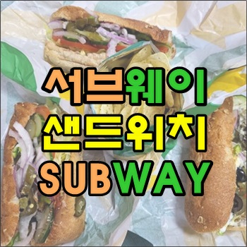 선택이 가능한 주문 서브웨이 샌드위치