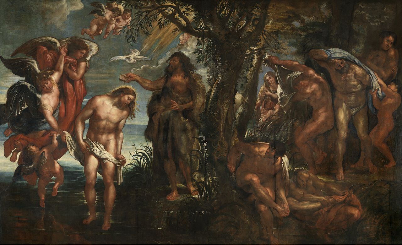Rubens&#44; Baptism of Chris&#44; 1604-1605