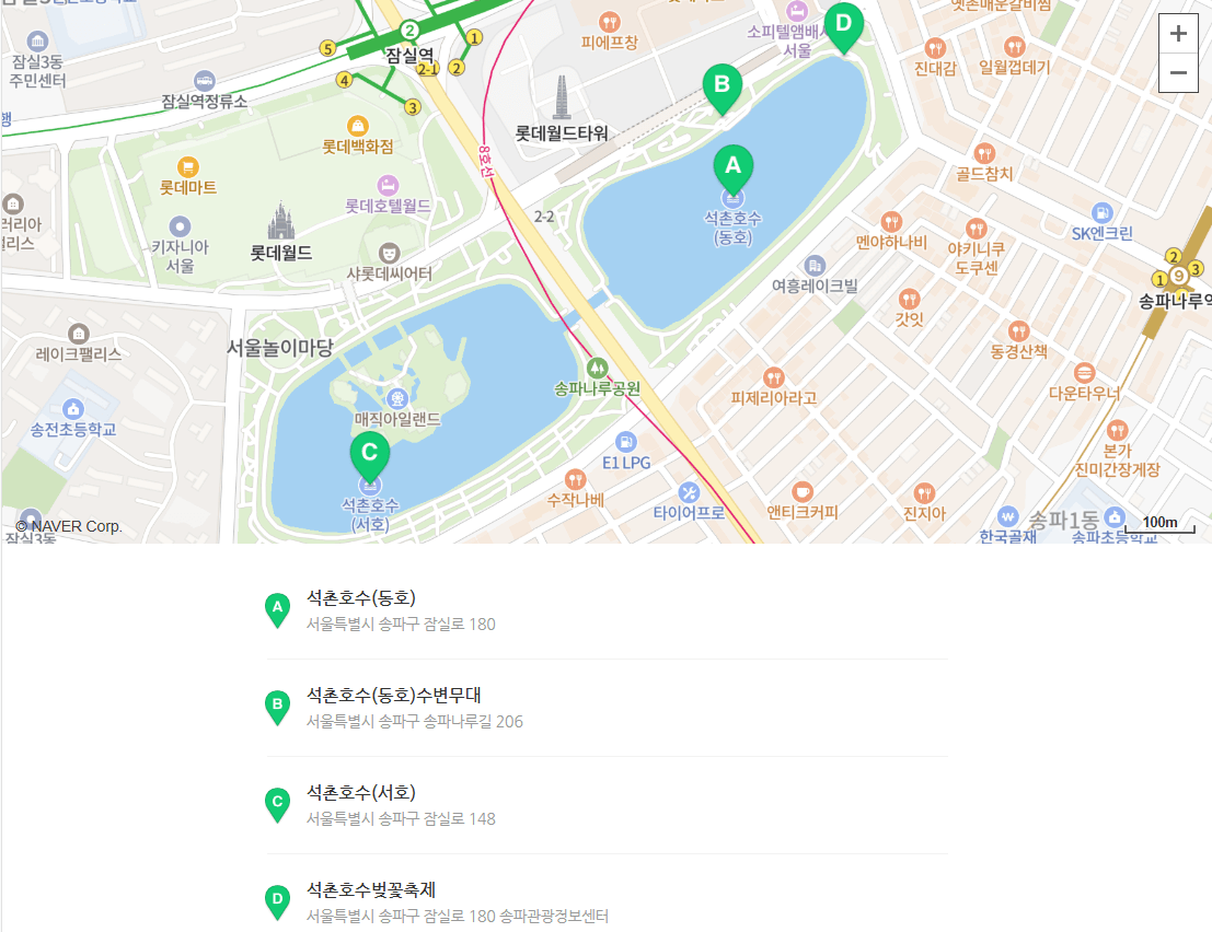 2025 잠실 석촌호수 벚꽃축제