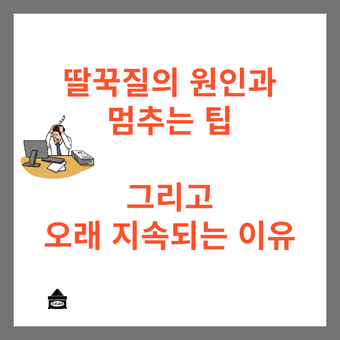 딸꾹질 원인 멈추는 팁