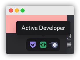  디스코드 Active Developer 배지