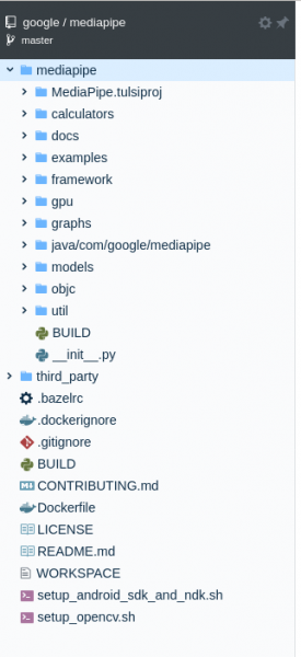 mediapipe repository structure