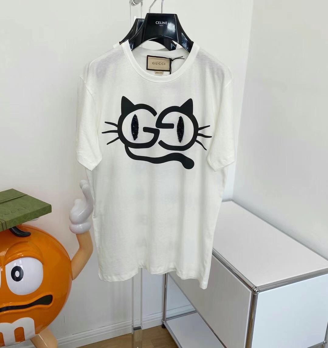  [GUCCI] 구찌 캣 아이 반팔 티셔츠 615044 XJDGG 9127