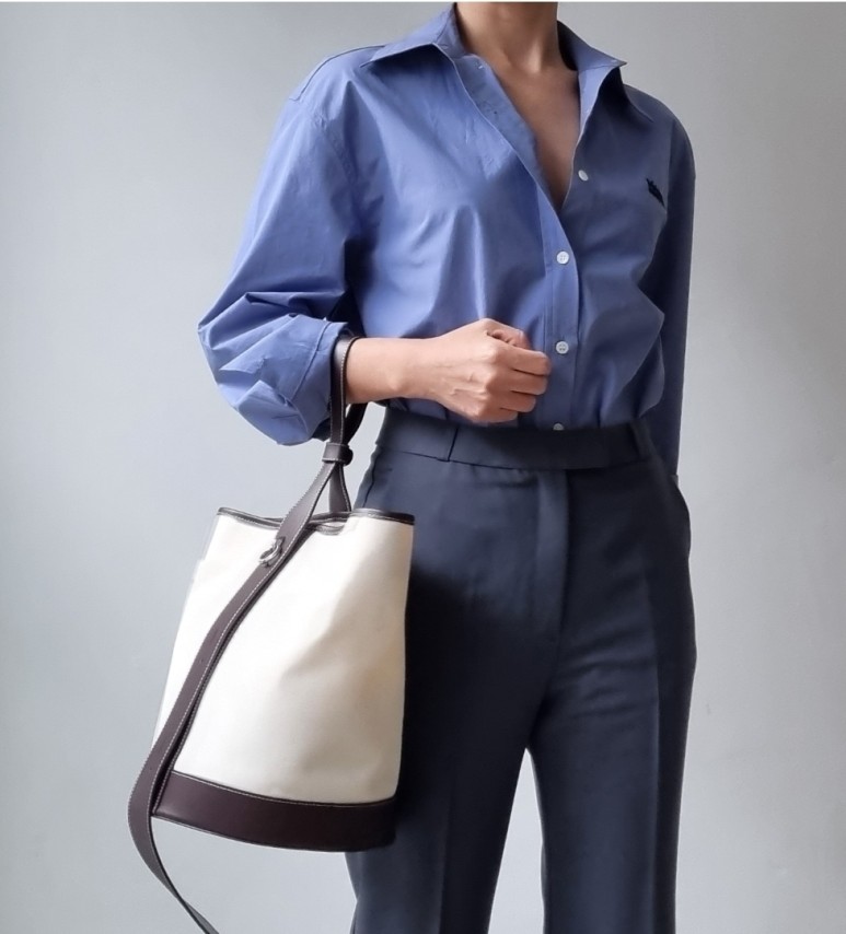 색상 배색 품절상품과 배송지연안내 - 메종셔츠 ( 블루색상 30