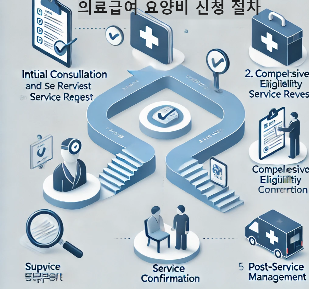 의료급여 요양비 신청 절차 인포그래픽