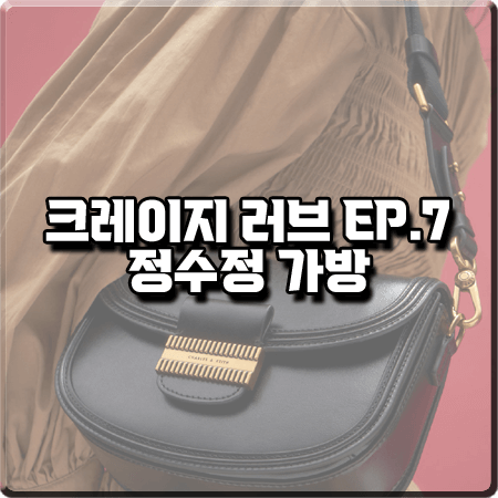  크레이지 러브 7회 정수정 가방 :: 찰스앤키스 엠벨리쉬드 새들백 블랙 : 이신아 가방